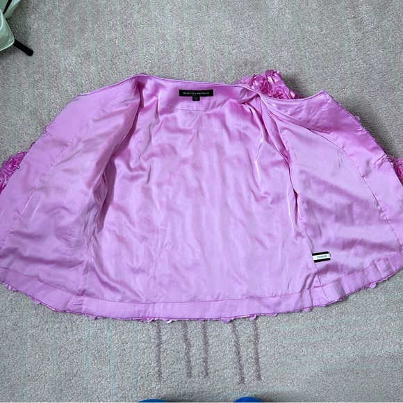 Boston Proper Rose Flower Textured Blazer Jacket Size Large Valentines Day - Picture 4 of 16